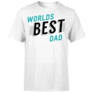 Image of Worlds Best Dad T-Shirt - White - 5XL