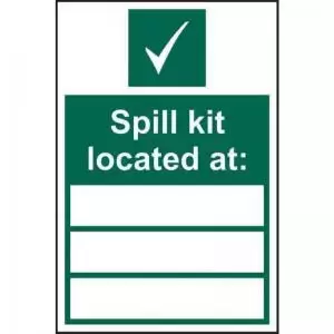 Image of Spill Kit Located At&rsquo; Sign; Self-Adhesive Vinyl 200mm x