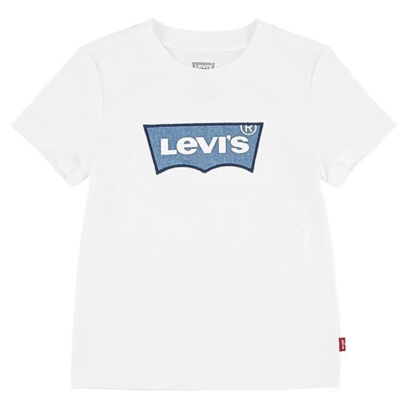 Image of LEVI'S KIDS Batwing T-Shirt with Short Sleeves White Cotton 16Y (174CM)