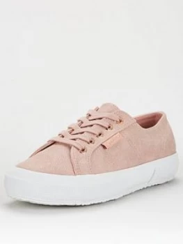 Superga 2750 Shimmer Plimsoll - Rose Gold