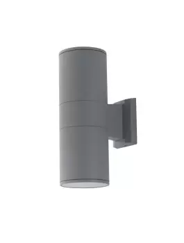 Image of JUMP Outdoor 2 Light Up Down Light Silver, IP44 30x17x10.5cm