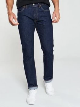 image of Levis 501 Original Fit Jeans - Onewash, Size 30, Inside Leg L=34", Men