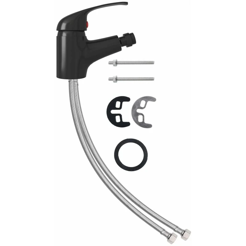 Image of VIDAXL Bathroom Bidet Mixer Tap Black 13x12cm Vidaxl 8720286204740