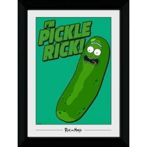 Image of Rick and Morty Pickle Rick Collector Print