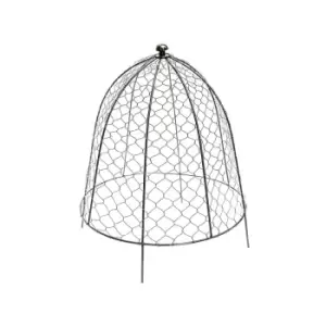 Image of Ivyline Outdoor Wire Netted Plant Protector Zinc H48cm W36