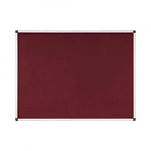 image of Bi-Office Maya Burgundy Felt Board 1200 x 900 mm