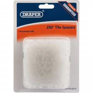 image of Draper Tile Spacers 3mm Pack of 250