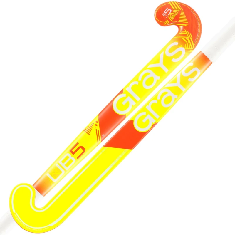 Image of Grays Hockey Adults Ultrabow 61 Hockey Sticks Fluo Yellow unisex 36.5 Inch