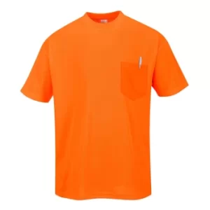 Image of Portwest Day Vis Pocket T Shirt Orange 4XL