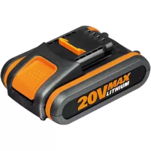 image of Worx WA3551.1 2.0Ah 20V Li-Ion PowerShare Battery - Orange