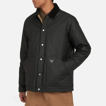 Image of Barbour Beacon Mens Coach Wax Jacket - Black - S