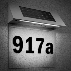 Image of Solar House Number White Solar House Number Transparent