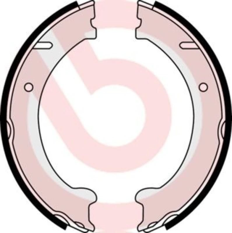 Image of BREMBO Handbrake shoes BREMBO S 86 510