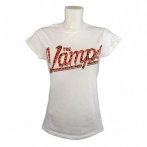 image of The Vamps Team Vamps Ladies White T Shirt Medium