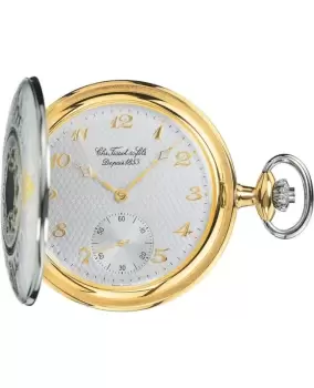 Tissot T-Pocket Savonnette Silver Dial Unisex Pocket Watch T83.8.450.82 T83.8.450.82