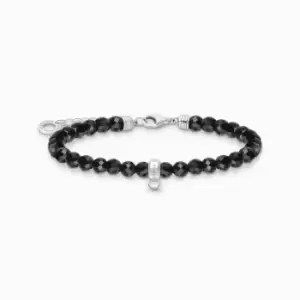 image of Charm Club Black Pearls Bracelet A2097-130-11