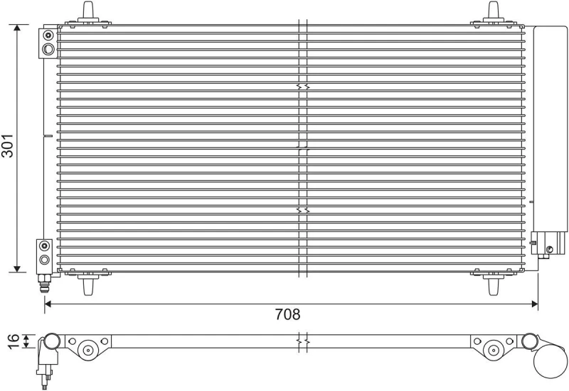 Image of Air conditioning condenser VALEO 817740