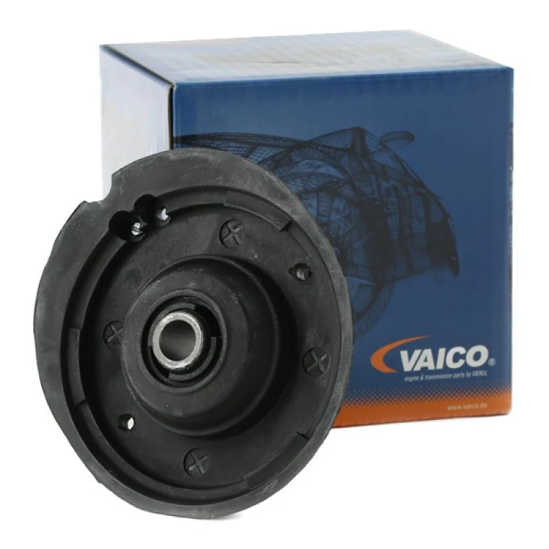 Image of VAICO V22-1011 Top strut mount Original VAICO Quality, Front Axle, without rolling bearing Suspension Strut Support Bearing (1180)