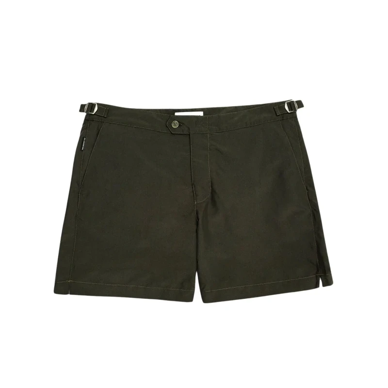 Image of The Resort Co Fitted swim shorts The Resort Co Vert Male 30