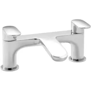 image of Kartell - TAP262VE K-Vit Brassware Verve Bath Filler Tap - Chrome - Chrome