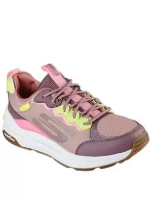 Image of Skechers Global Jogger Fresh Strike Trainers, Mauve, Size 4, Women