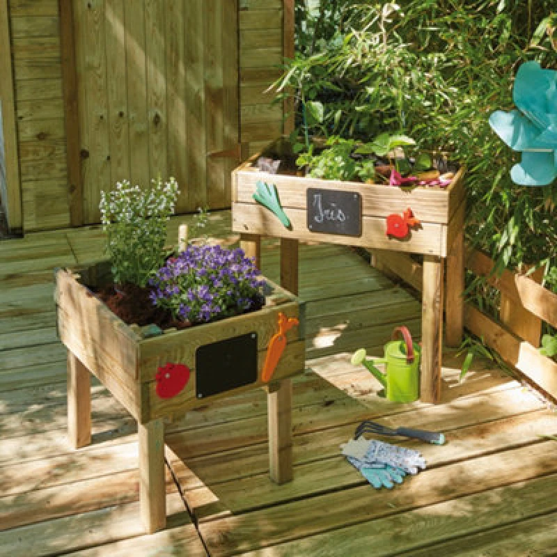 Image of Cerland Marguerite Wooden Children's Raised Planter