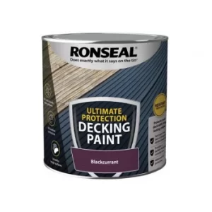 image of Ronseal Ultimate Protection Decking Paint Blackcurrant 2.5 litre