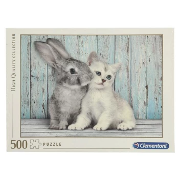 Image of Clementoni Jigsaw Puzzle - Cat and Bunny