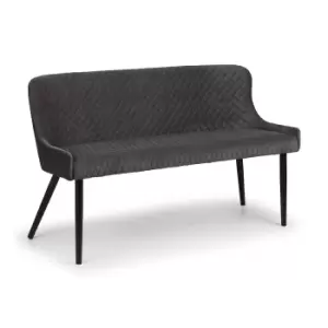 image of Julian Bowen Luxe High Back Bench Grey