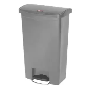 Image of Rubbermaid SLIM JIM waste collector with pedal, capacity 50 l, WxHxD 456 x 719 x 292 mm, grey
