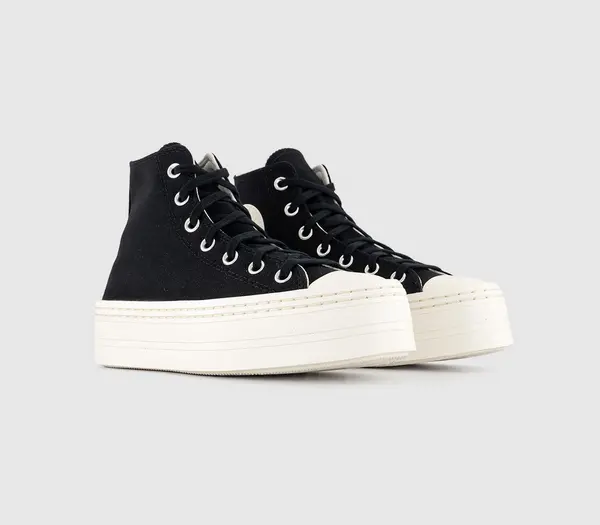 Image of Converse Chuck Taylor All Star Modern Lift Trainers Black Egret, 4