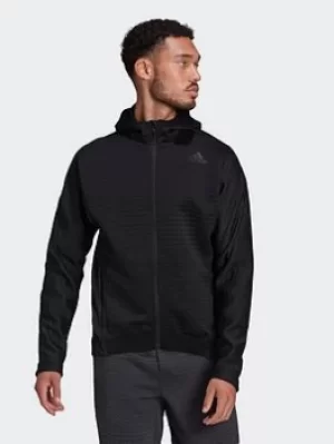 image of adidas Well Being Cold.rdy Training Hooded Jacket, Black Size M Men