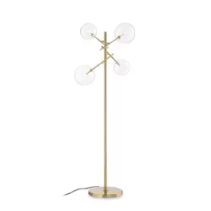 Image of EQUINOXE 4 Light Multi Arm Floor Lamp Brass