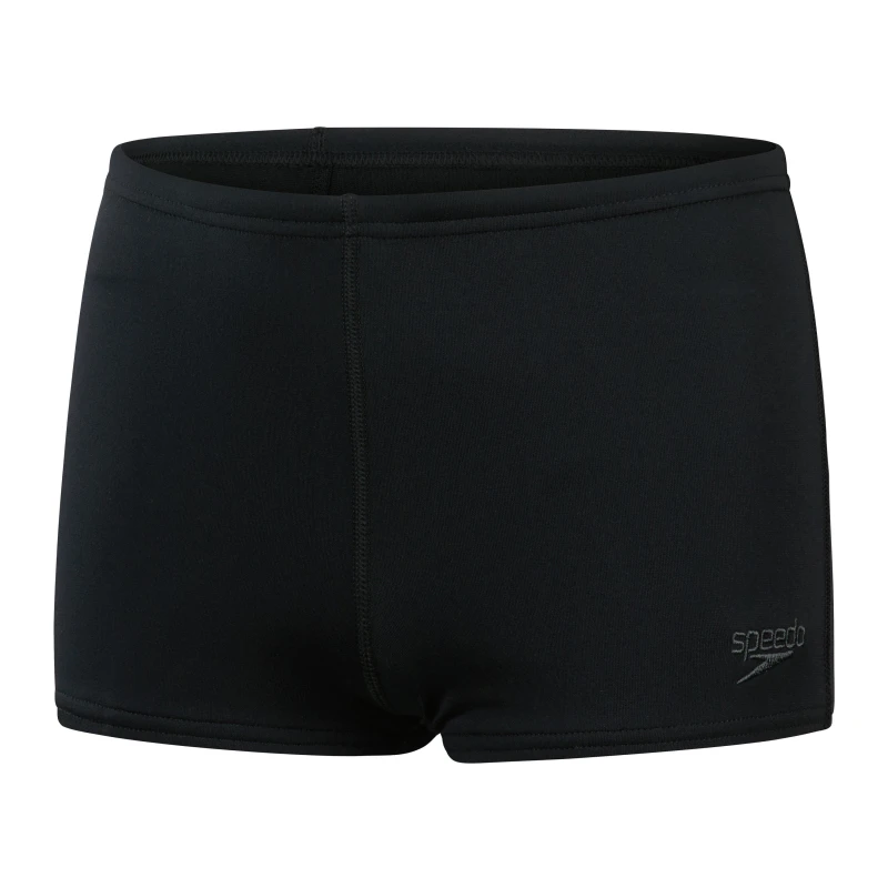 Image of Speedo Junior Boys Endurance+ Aquashorts - Black/White, Size 7-8 Years Black VUCR5 Unisex 7-8 YEARS