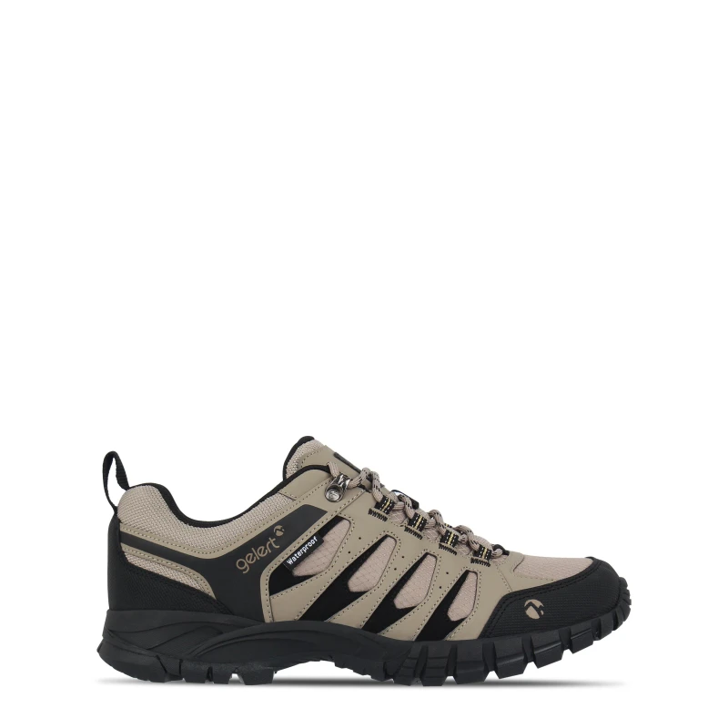 Image of Gelert Ridgeway Waterproof Walking Shoes Mens Stone/Black male 7 (41)
