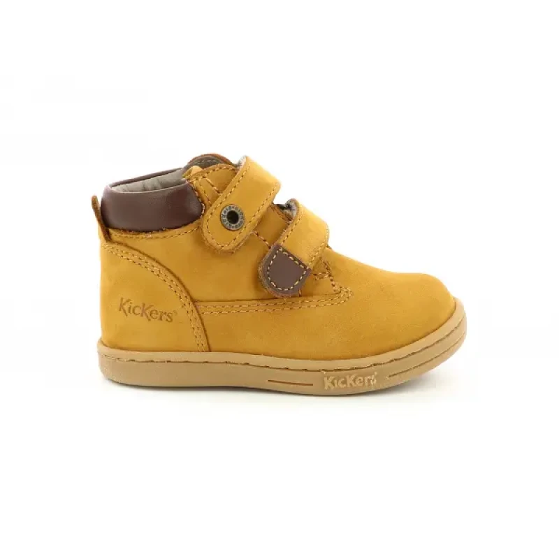 Image of Kickers TACKEASY boys's Children's Mid Boots in Brown