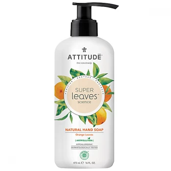 Image of Attitude Super Leaves Natural Hand Soap - Orange Leaves