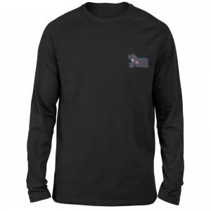 Image of DC Joker Embroidered Unisex Long Sleeved T-Shirt - Black - L