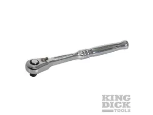 image of King Dick RPC3816 3/8" SD 60 Teeth Full Chrome Reversible Ratchet