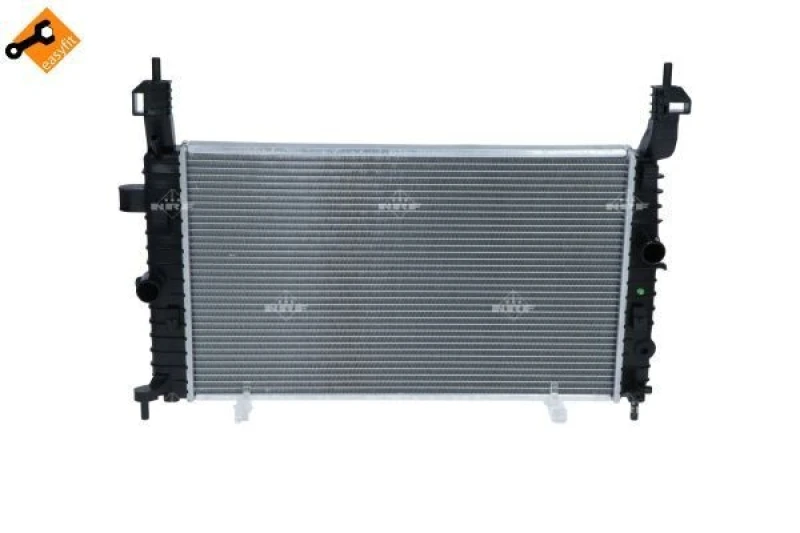 Image of NRF 58436 Engine radiator EASY FIT Brazed cooling fins, Aluminium, with gaskets/seals Aluminium Radiator,engine cooling (470)