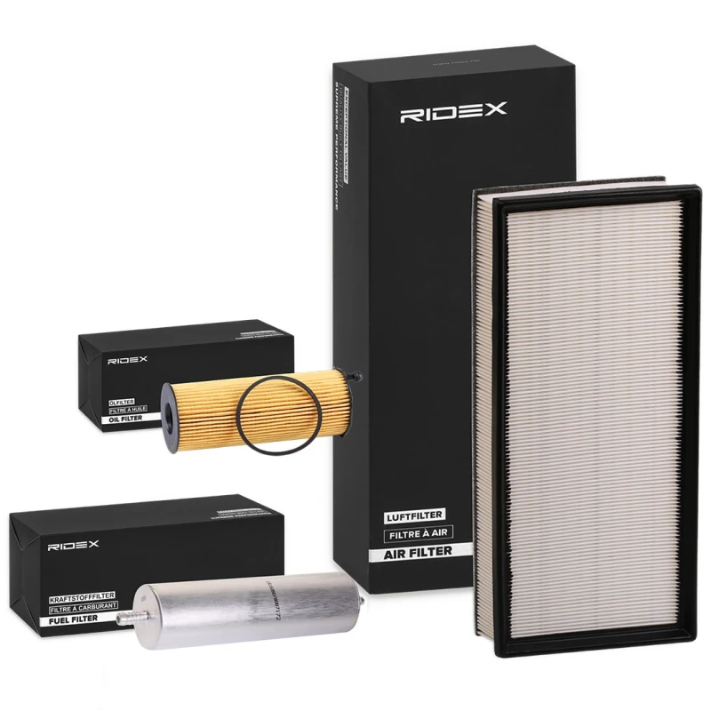 Image of RIDEX 4055F23236 Filter Set with air filter, with clamp holder Filter Set (4055)