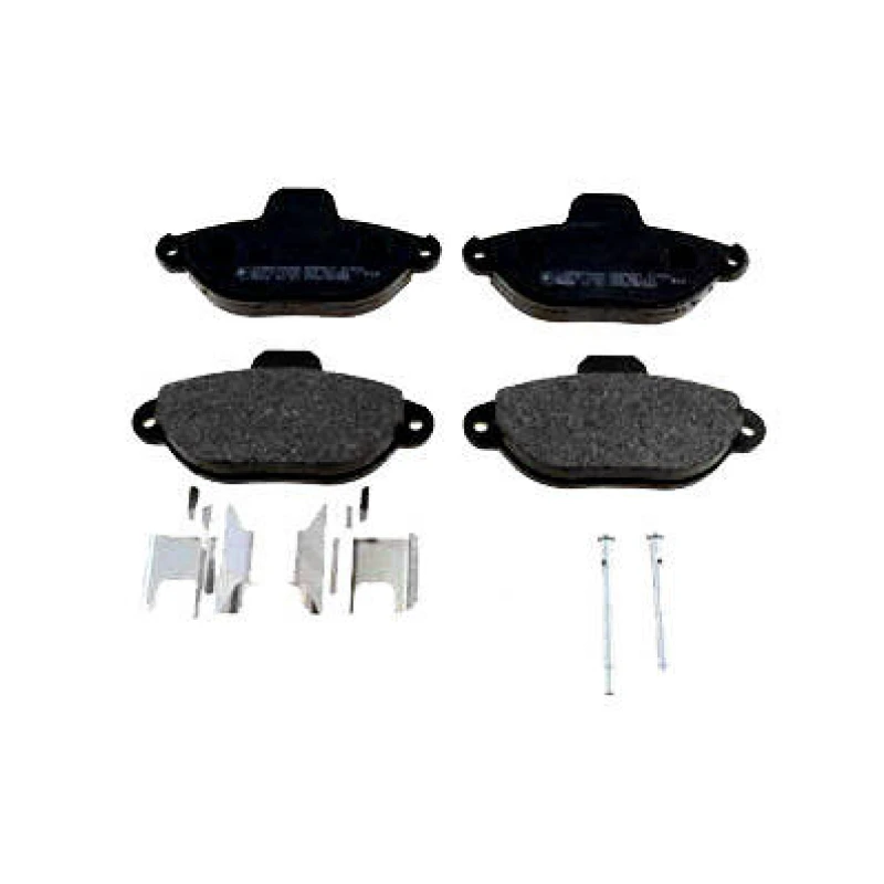 Image of ZIMMERMANN 21436.170.4 Brake pad set Front Axle, prepared for wear warning indicator, Photo corresponds to scope of supply, with bolts/screws Brake P