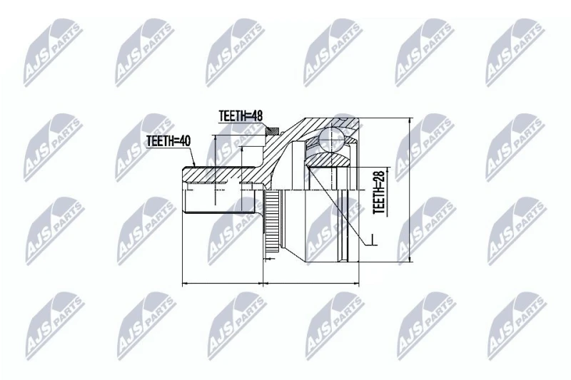 Image of NTY CV joint kit NTY NPZ-VV-019