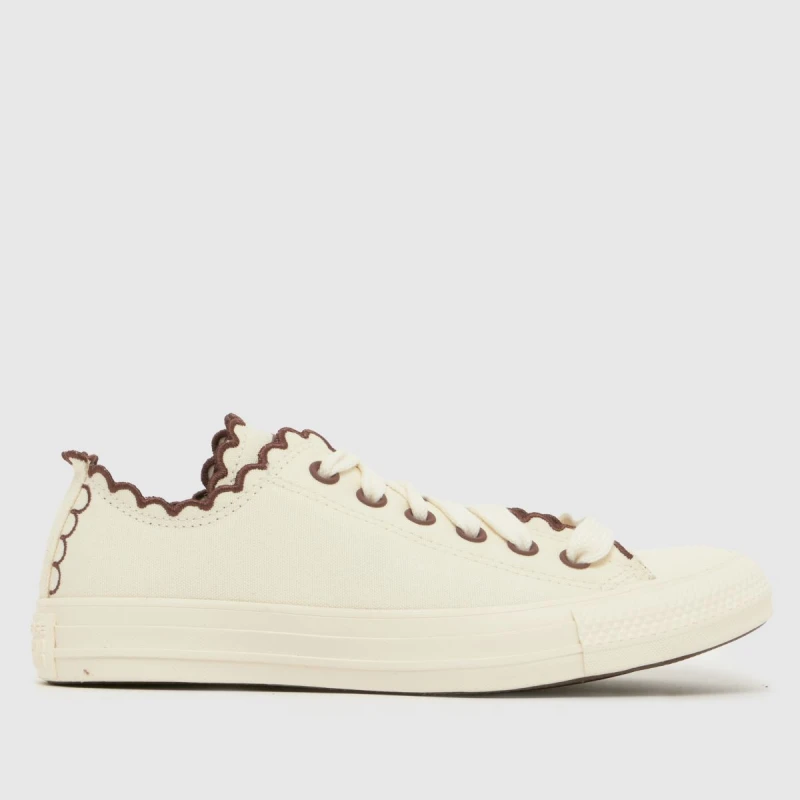 Image of Converse Womens All Star Low Trainers Egret Gold Multi, 5
