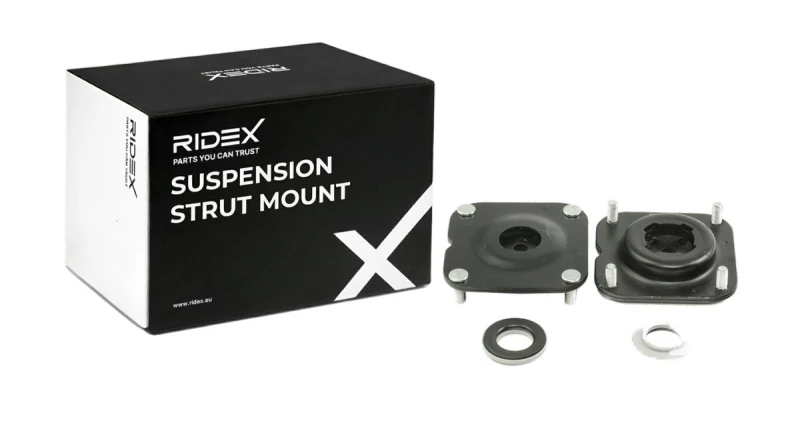Image of RIDEX 1180S0835 Top strut mount Front Axle, with bearing(s) Suspension Strut Support Bearing (1180)