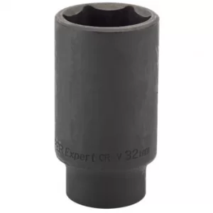 Image of Draper 32mm 1/2" Sq. Dr. Deep Impact Socket (Sold Loose)