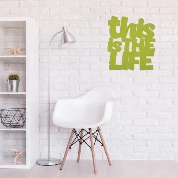 Image of Life - Green Green Decorative Wooden Wall Accessory