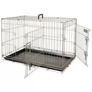 Image of Pet Crate Ebo Metallic Brown 61x43x50cm 517580 FLAMINGO - Brown