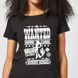 Image of Toy Story Wanted Poster Womens T-Shirt - Black - XXL