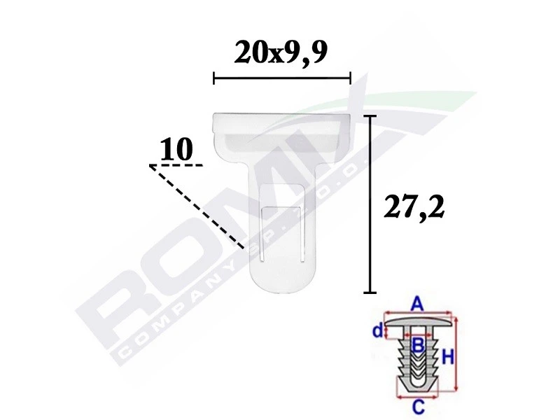 Image of ROMIX Trim clip ROMIX C70374